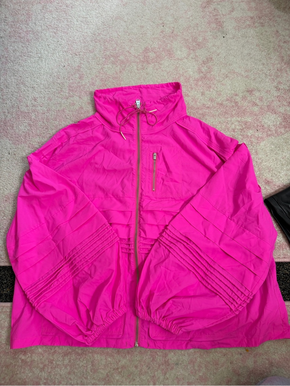 FP Movement by Free People Hot Pink Zip-Up Windbreaker